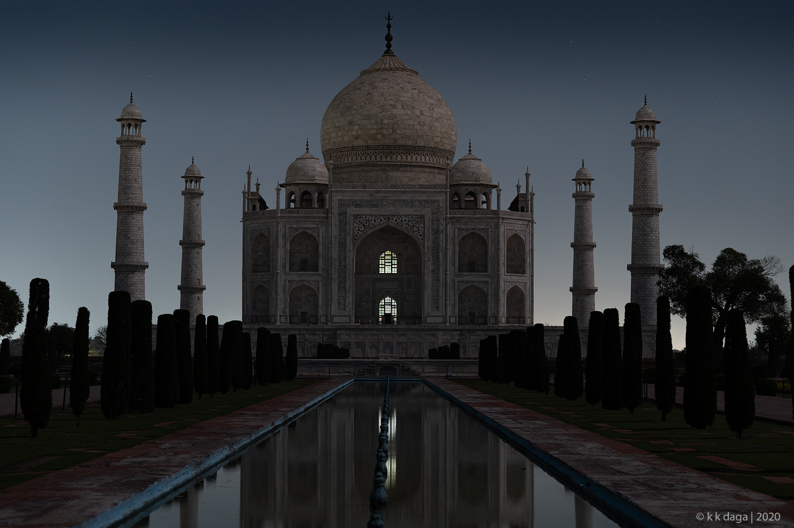 Moonlit Tajmahal