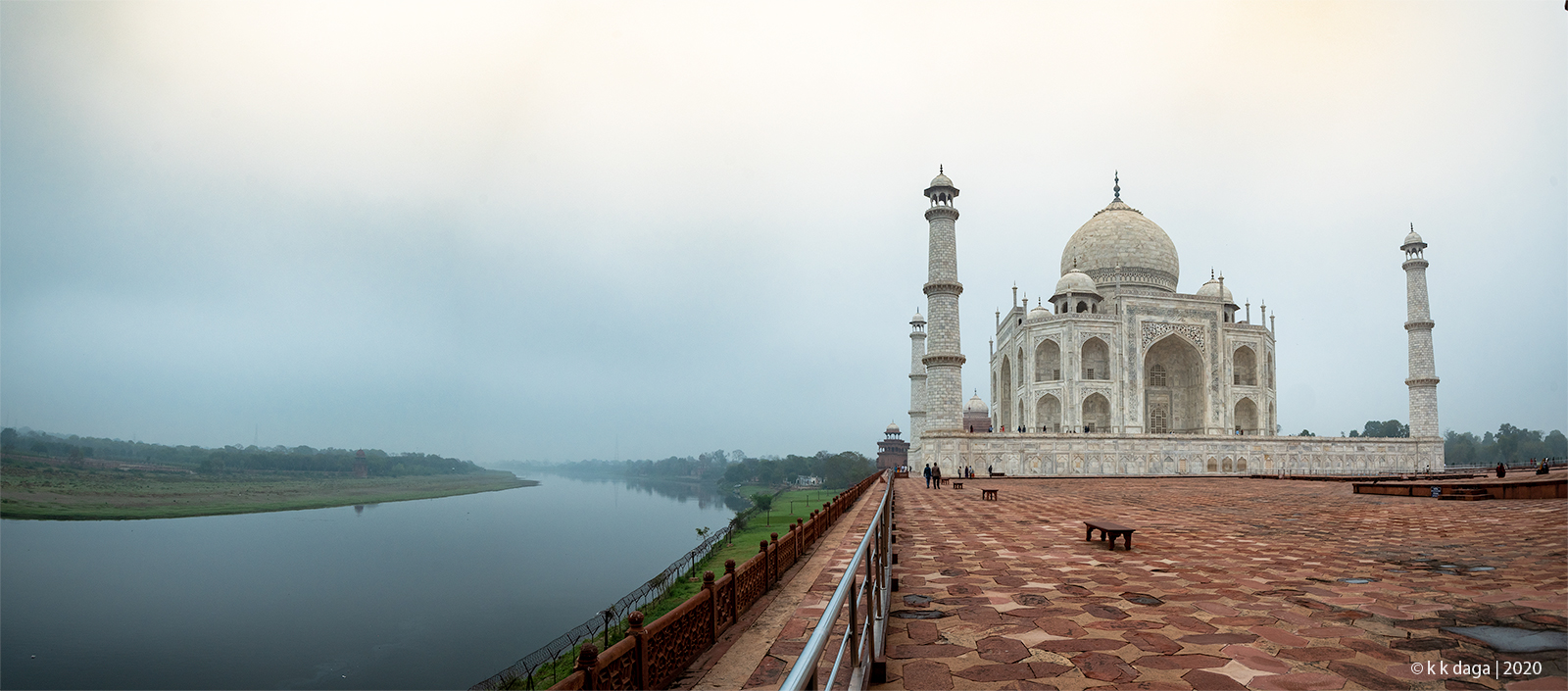 Panoramic view of TajMahal