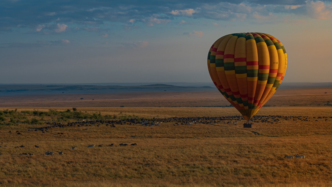 Sunrise, Baloon and Masaimara